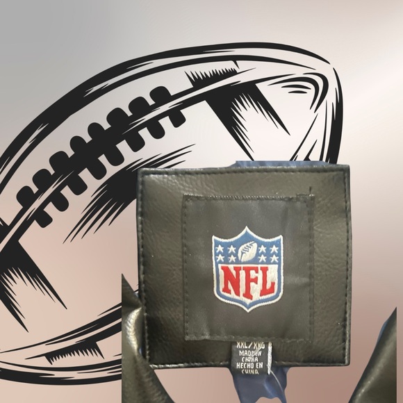 Colts Black and Blue Leather Jacket - Picture 3 of 3